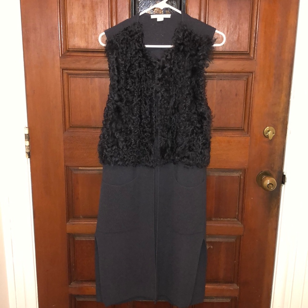 Duffy Dark Grey Sleeveless Long Sweater
